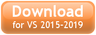 Download version 1.0.15 for VS 2015, 2017, and 2019